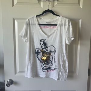 Juicy Couture White Graphic Tee